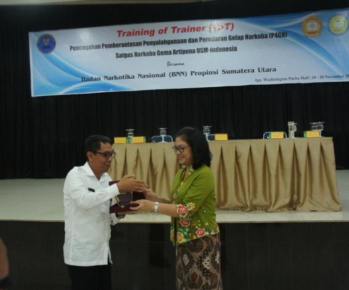 Bersama BNN Sumut, USM-Indonesia Lakukan Training of Trainer P4GN Satgas Narkoba GEMA ARTIPENA