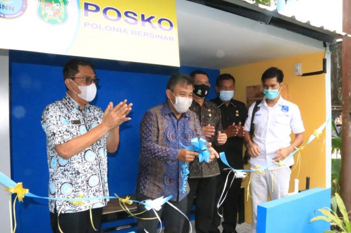 Pencanangan Kelurahan Polonia Bersih Narkoba