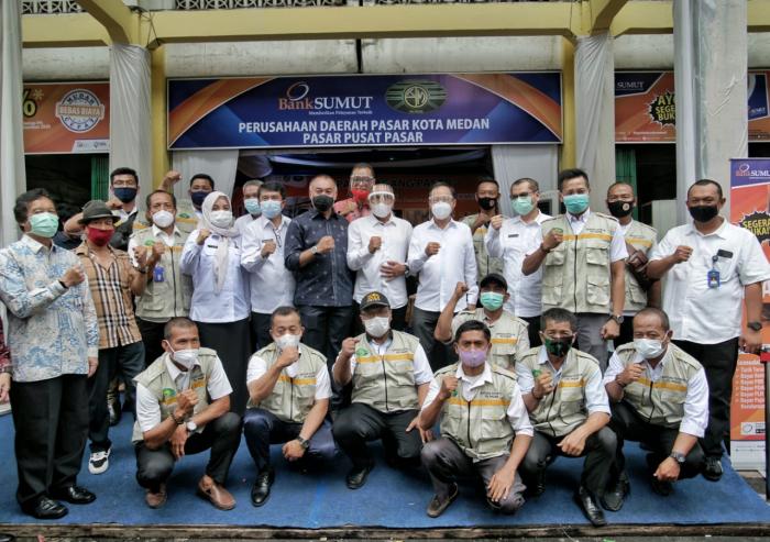 Bank Sumut Gelar Kegiatan Sapa Pedagang Pasar, Ini Harapan Pjs Wali Kota Medan