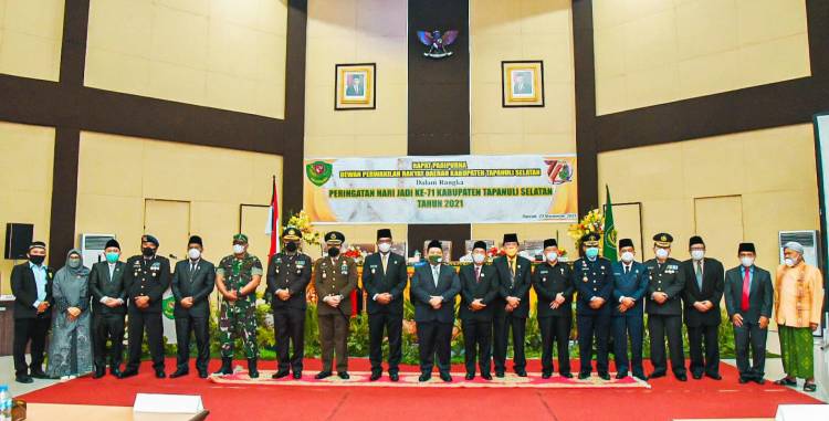 DPRD Gelar Paripurna HUT Tapsel Ke 71