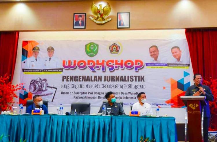 Walikota Sidimpuan Hadiri Workshop Pengenalan Jurnalistik PWI Tabagsel
