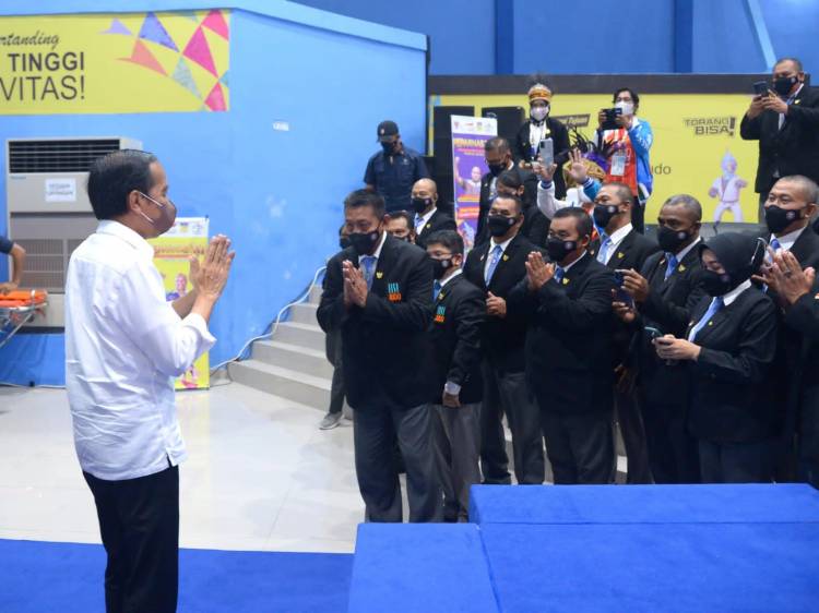 Presiden Joko Widodo Apresiasi Pelaksanaan Peparnas XVI Papua 2021