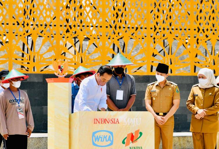 Presiden Jokowi Resmikan Bendungan Tugu dan Bendungan Gongseng di Jawa Timur