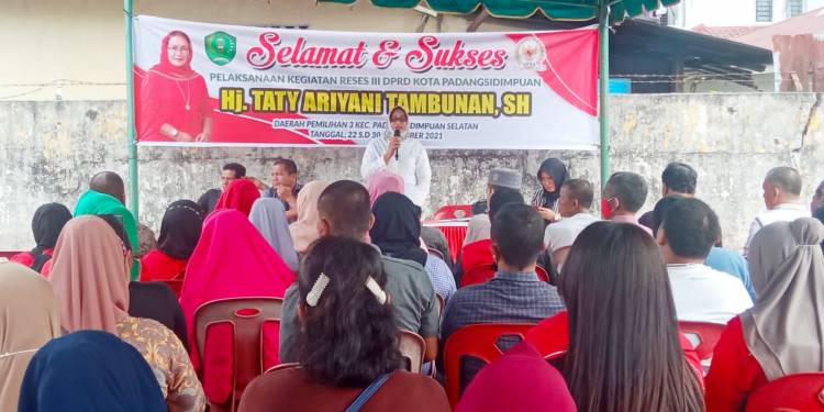 Anggota DPRD Sidimpuan Taty Aryani Tambunan Gelar Reses Serap Aspirasi Masyarakat