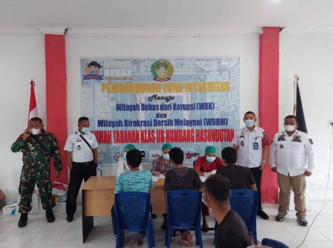 Rutan Klas IIB Humbang Hasundutan Gelar Vaksinasi C19 Pertama Bagi 130 orang