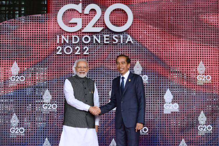 KTT G20 Dimulai, Presiden Jokowi Sambut Para Pemimpin G20 di Apurva Kempinski Bali