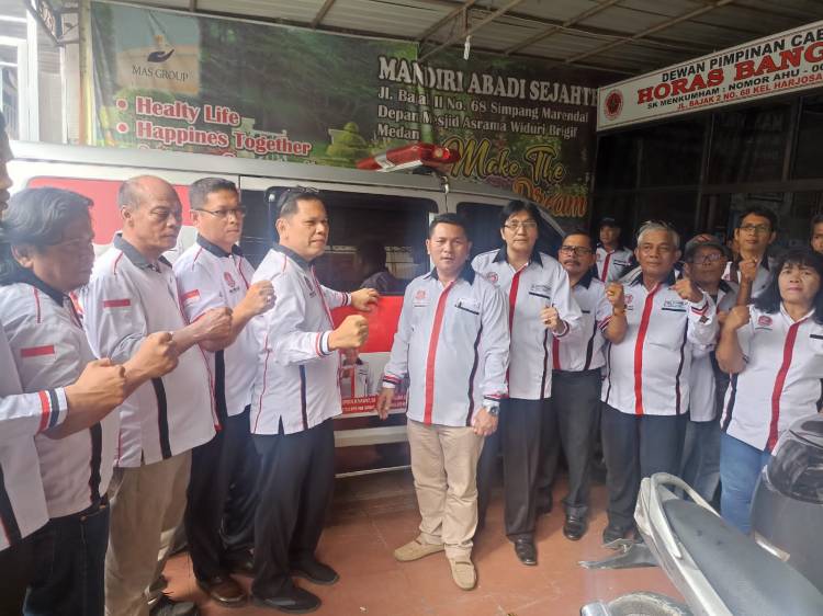Resmikan LBH dan Luncurkan Ambulans, DPP Horas Bangso Batak Tetapkan Pengurus DPD Sumut