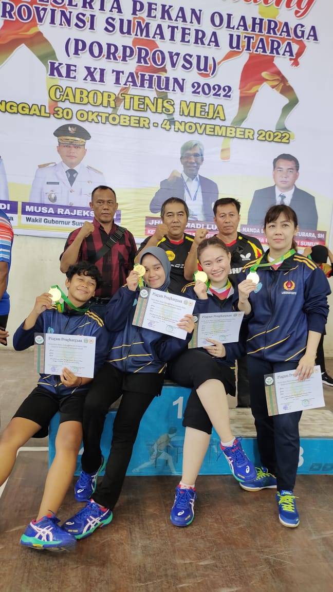 Cabor Tenis Meja Tambah Emas Ketiga Bagi Kabupaten Labuhanbatu