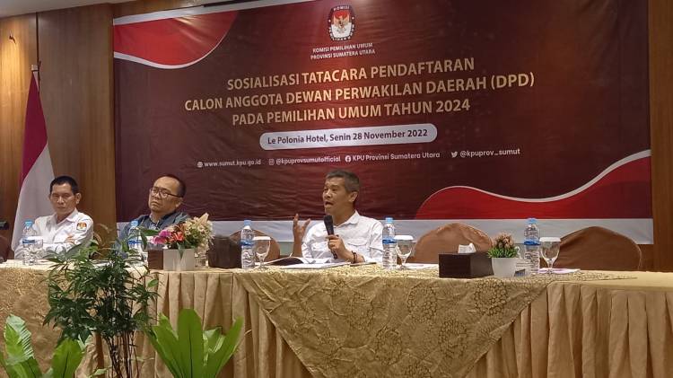 KPU Sumut Sosialisasi Tatacara Pendaftaran Calon Anggota DPD RI