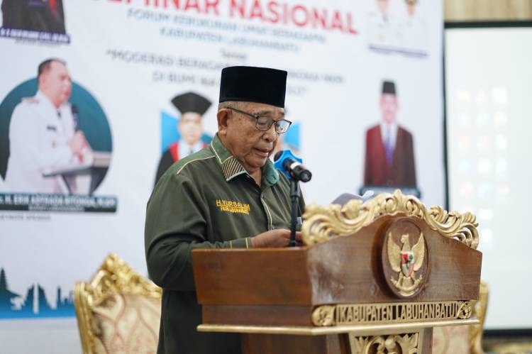 Ini Pesan Bupati Labuhanbatu Saat Hadiri Seminar Nasional Moderasi Beragama