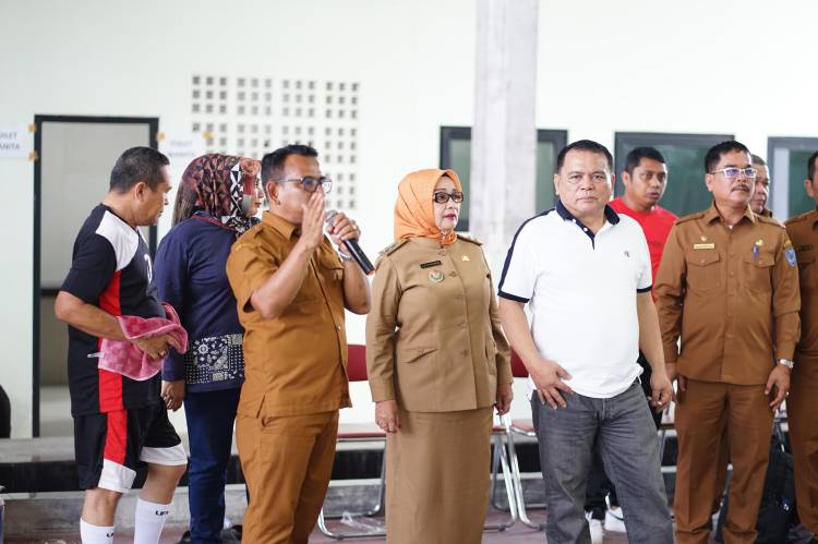 Wabup Buka Turnamen Futsal KORPRI se - Kabupaten Labuhanbatu