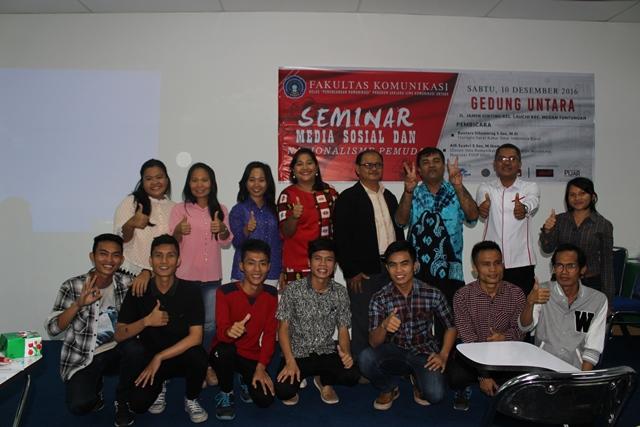Mahasiswa Lintas Kampus Hadiri Seminar Media Sosial dan Nasionalisme Pemuda di Universitas Dian Nusantara (Untara) Medan 