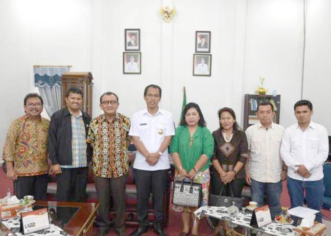 Panitia Lomba Antar Desa di Pinggiran Danau Toba Audiensi dengan Bupati Humbahas