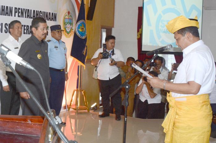 Budi Waseso Lantik Gubernur Sumut Sebagai Pembina Satgas P4GN Sumut
