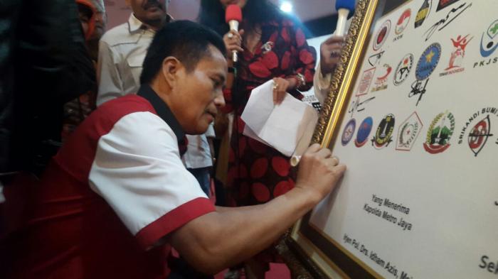 Forum Bangso Batak Indonesia (FBBI) Ikut Deklarasi P4GN di Polda Metro Jaya