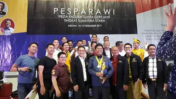 LPPD Kota Medan Juara Umum Pesparawi Provinsi Sumut 2017