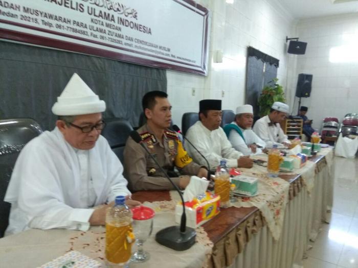 Kapolrestabes Silaturahmi ke MUI Kota Medan