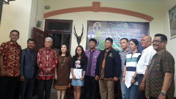 LPPD Medan Berangkatkan Kontingen Menuju Pesparawi Provinsi 2017