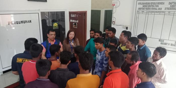 Polda Sumut Amankan 30 WN Myanmar