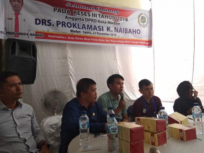 Reses Anggota DPRD Medan, Proklamasi Naibaho Tampung Aspirasi Warga