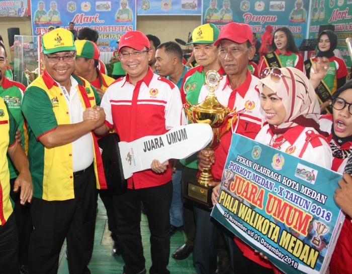 Medan Denai Pertahankan Juara Umum Porkot ke-X