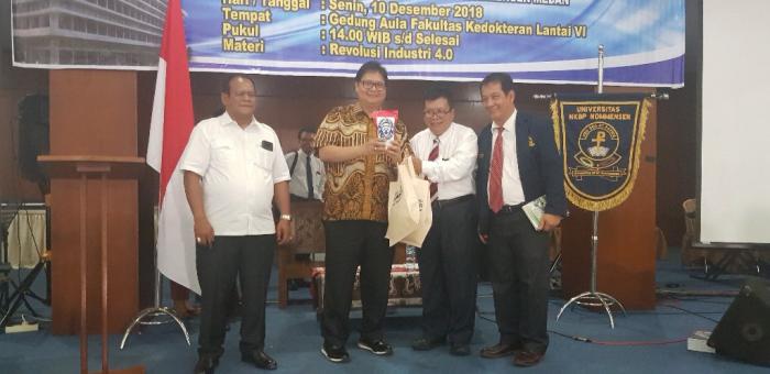 Menteri Perindustrian RI Kunjungi dan Kuliah Umum di UHN Medan