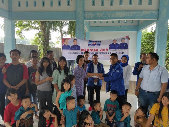 DPD Partai Demokrat Sumut Berbagi Kasih di Panti Asuhan, Panti Tuna Netra dan Panti Jompo