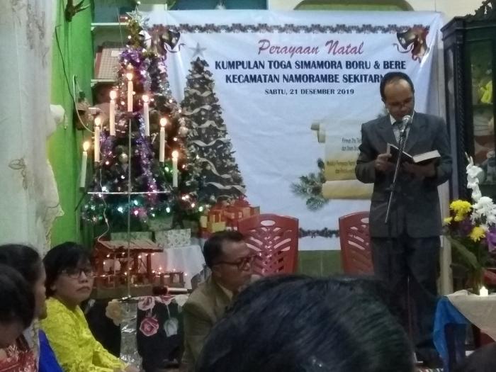 Natal Toga Simamora Namorambe Meriah, Seluruh Anggota Diajak Tingkatkan Rasa Persaudaraan