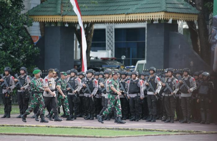 Panglima TNI Marsekal Hadi Tjahjanto Pimpin Apel Pasukan Operasi Lilin Toba 2019