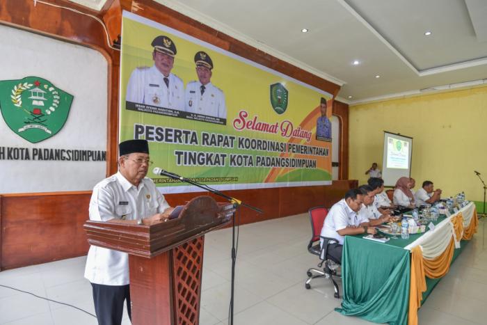 Pemko Padangsidimpuan Gelar Rapat Koordinasi OPD