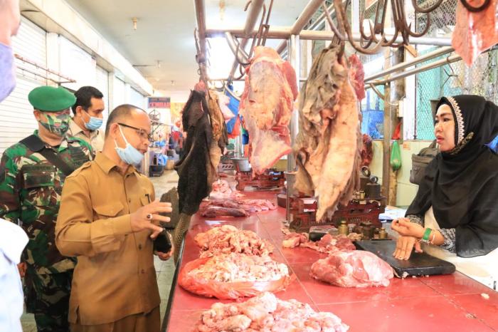 Sidak Harga Pangan, Satgas Ketahanan Pangan Kota : Harga Bahan Pokok Masih Stabil 