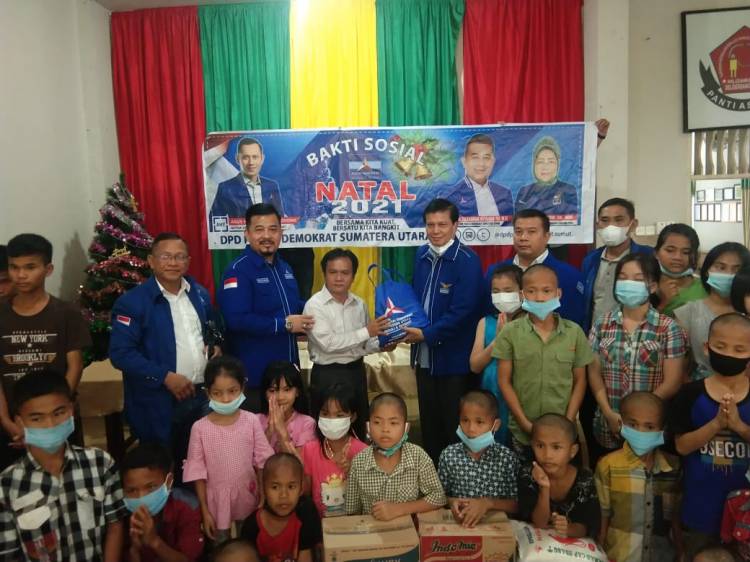 DPD Partai Demokrat Sumut Gelar  Bakti Sosial Natal 2021