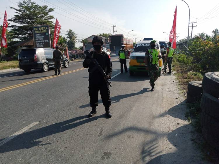 Brimob Polda Sumut dan Tim Gabungan Lakukan Pemeriksaan di Pos Pam Sei Ular Deliserdang