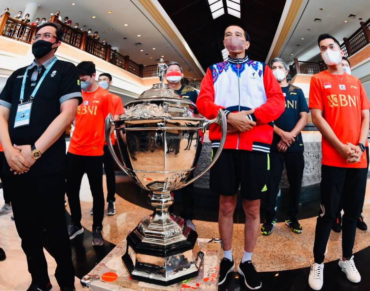 Presiden Jokowi Saksikan BWF World Tour Finals 2021