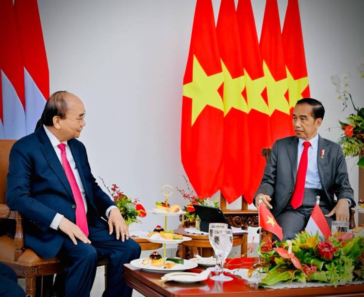 Presiden Jokowi dan Presiden Vietnam Bahas Upaya Peningkatan Kerja Sama Indonesia-Vietnam
