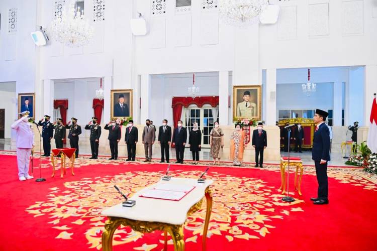 Presiden Jokowi Lantik Yudo Margono sebagai Panglima TNI