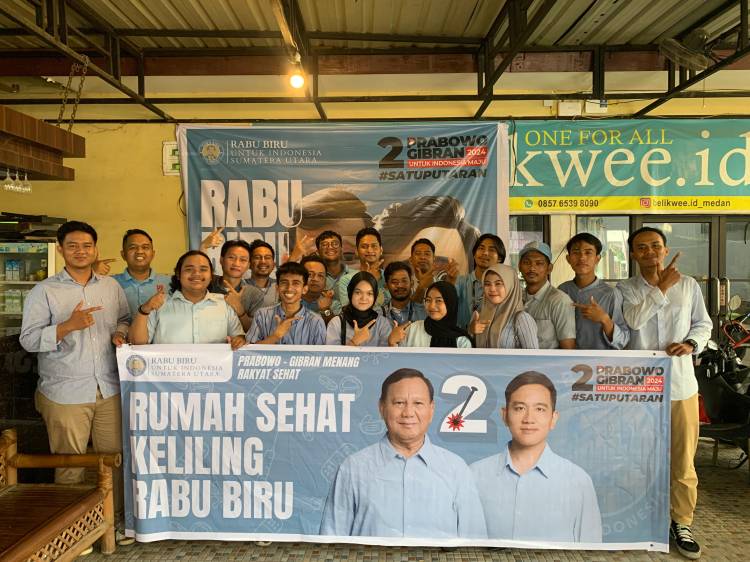 Layani Pemeriksaan Kesehatan dan Donor Darah, Komitmen RBUI Sumut Untuk Prabowo -Gibran