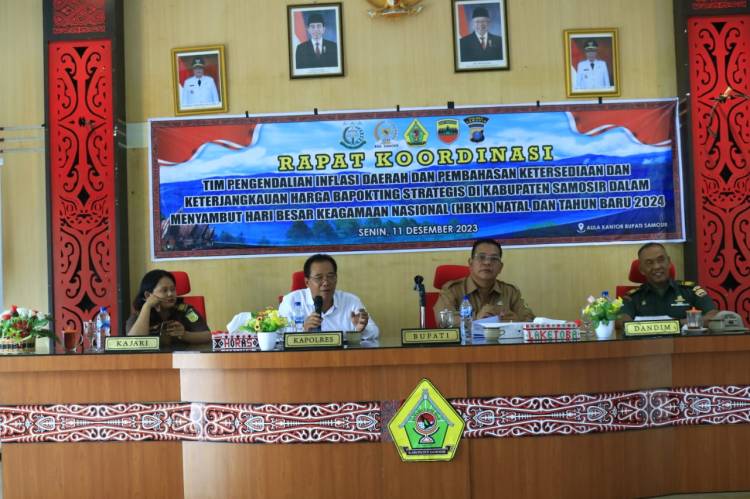 Menjelang Natal Dan Tahun Baru , Pemkab Samosir Bahas Ketersediaan Dan Keterjangkauan Harga Bapokting