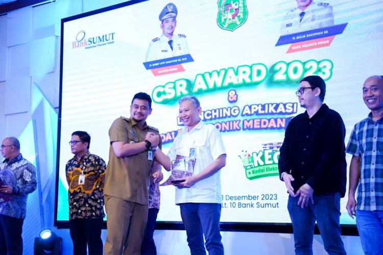 Bantu Masyarakat Selama Ini, Bobby Nasution Berikan CSR Award 2023 kepada 6 Perusahaan