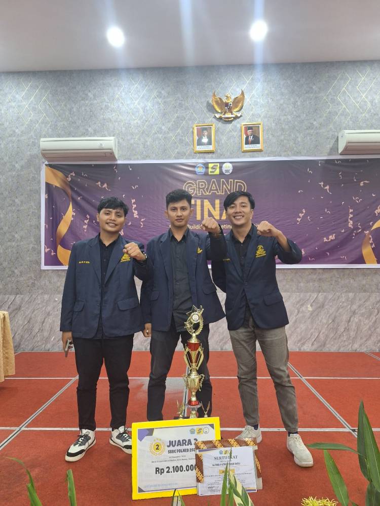 Mahasiswa Teknik Sipil Nommensen Medan Raih Juara 2 di Event Kompetisi SBBC Polmed Tahun 2023