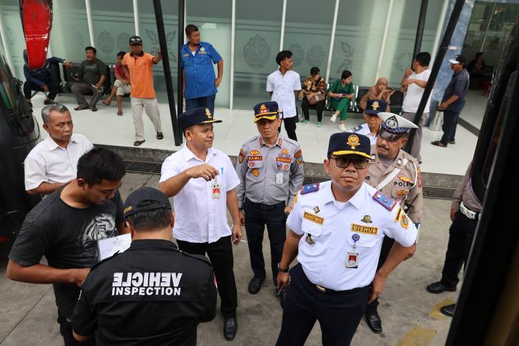 Pastikan Kesiapan Mudik Nataru, Dishub Sumut  Bersama Instansi Terkait Gelar Rampcheck Serentak, 7 Pengemudi Positif Narkoba
