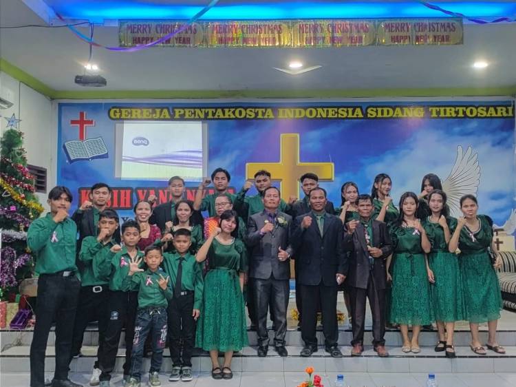 Perayaan Natal Pemuda, Pemudi dan Remaja GPI Tirtosari Berlangsung Meriah dan Penuh Sukacita